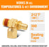 SUNGATOR Air Hose Repair Fitting, Pre-Coated Sealant 3/8 Inch Barb x 1/4 Inch NPT Brass Pneumatic Replacement Fitting Kit, Reusable 3/8'' to 1/4''...