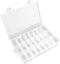 24 Grids Plastic Organizer Box With Dividers Clear Craft Storage Bead Organizer Box Earring Organizer Travel Pill Organizer Jewelry Organizer Stor...