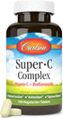 Carlson - Super-C Complex, Vitamin C + Bioflavonoids, Immune Function & Optimal Wellness, Antioxidant, 100 Vegetarian Tablets...