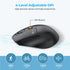 iClever Bluetooth Mouse, MD360 Wireless Ergonomic Mouse with Mouse Jiggle, Rechargeable Computer Mouse for Multi Devices(BT+2.4Ghz Connection), 4 ...