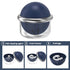 Denture Bath Case, Portable Denture Cup Soaking Container with Strainer Basket False Teeth Holder with Lid Waterproof Mouth Guard Storage Case for...