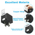12V/40A SPDT Standard Auto Relay 5 pin Car Heavy Duty Switches & Starters, Used for Motor Automobile, Replaces Type: JD-1914(4pcs) with Black Wate...