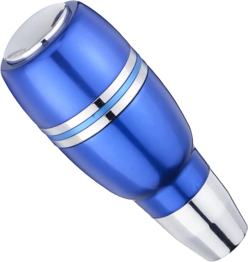 Arenbel 4" Automatic Gear Shift Grip Knob Head Alloy Push Button Car Lever Stick Shifter Handle Fit Most Auto Manual Transmission Vehicles, Blue...