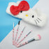 5PCS Kitty Makeup Brush with Kitty Cat Headband-Cosmetic Makeup Brush Set Professional Tool Kit Set Brush Set Best Gift for Young Girl Women...