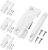 Window Sash Locks, 4 Pack Window Latches Replacement Sash Locks White Screw Hole Spacing 21mm/0.8in Fits Vinyl Single or Double and Vertical or Ho...
