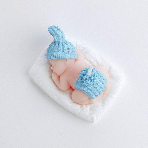 3D Sleeping Baby with a Pillow Soap Mold - MoldFun Baby Shower Silicone Mold for Fondant, Cake Topper Decorating, Lotion Bar, Chocolate, Wax Crayo...