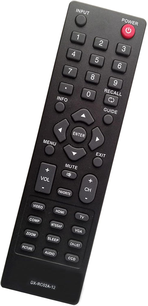 DX-RC02A-12 Sub RC-701-0A DX-RC02A-12 ZRC-400 Replace Remote Control for Dynex TV DX-24L200A12 DX-32L200A12 DX-32L220A12 DX-32L221A12 DX-24L230A12...