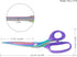 Titanium Coating Fabric Scissors, Professional Tailor Scissors, Ultra-Sharp Stainless Steel Blades, Ergonomic ABS Handle, 10.5 Inch, Rainbow&Purpl...