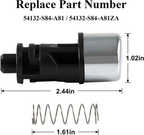 Shifter Shift Knob Button Repair Kit with Spring Compatible with Honda Accord Automatic Transmissions 2.3L 3.0L DX LX EX SE 1998-2002 Replace# 541...