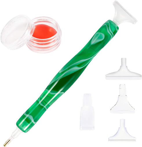 RovyFota Diamond Painting Pen, Handmade Resin Diamond Painting Pens with Glue Clay and Various Tips, More Comfortable and Faster, 5D Diamond Paint...