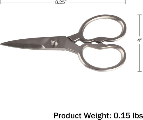 Heavy Duty Kitchen Scissors - Multipurpose Forged Stainless Steel Scissors for Meat, Chicken, Fish, and Herbs - 8.25 Inch Kitchen Shears that Come...