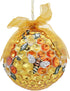 Kurt Adler Set/2 Bumble Honeycomb Bee Hive Christmas Tree Ball Ornament Décor,Glass...
