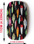 2.4G Wireless Mouse with Cute Pattern Design for All Laptops and Desktops with Nano Receiver - pop Colorful Fishing Lures...