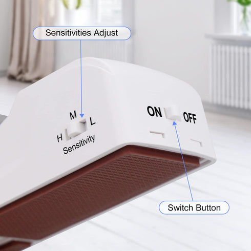 3 Pack Door Stop Alarm, Door Stopper with 120DB Security Alarm, Floor Wedge Door Stop Siren, Door Security Devices for Traveling, Apartment, Hotel...