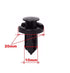 100pcs - 10mm Nylon Clips Plastic Push Type Rivet Retainer Fastener Bumper Pin Fender Flare Compatible with Honda Acura...