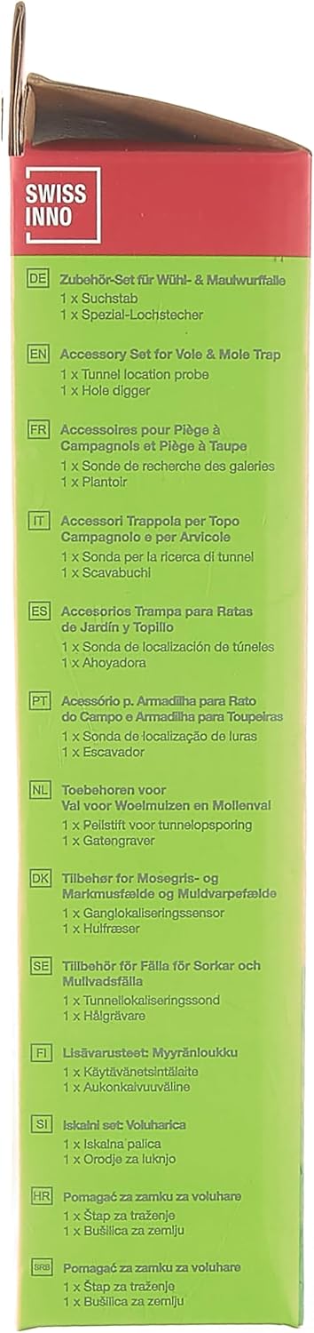 Install Kit for Mole and Gopher Traps SuperCat. 25 cm Tunnel-locating Probe + Serrated-Edge Cutter for 6 cm Dia. Hole. European Design, Easy to Us...