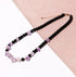 Spiritual Obsidian/Raw Amethyst Choker Necklaces for Women Adjustable Handmade Crystals and Stones Beaded Necklace...