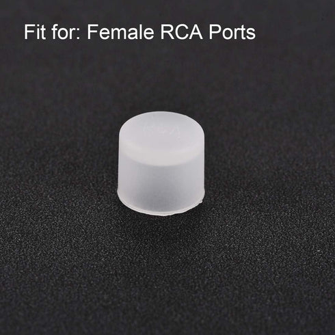 uxcell 20pcs RCA Female Connector Socket Jack Plug Protector Cap Cover Clear for DVD Amplifier Receiver Dust Proof...