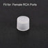 uxcell 20pcs RCA Female Connector Socket Jack Plug Protector Cap Cover Clear for DVD Amplifier Receiver Dust Proof...