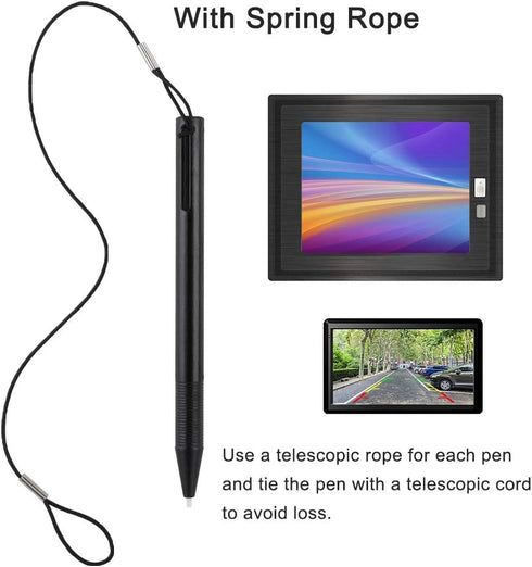 ASHATA Stylus Pen, Touch Screen Painting Pen Resistive Stylus with Telescopic Rope for POS PDA Navigator......