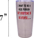 Rogue River Tactical Funny Sarcastic Nice Person 20 Oz. Travel Tumbler Mug Cup with Lid Vacuum Insulated Work Gift...