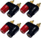 CESS Dual Binding Post, 4mm Banana Socket, 2 Way Gold-Plated Speaker Binding Posts, Power Amplifier Connector, 4 Pack...