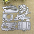 Aircraft Camera Bag Travel Kit Plane Car Cutting Dies,DIY Scrapbooking Artist Metal Cutting Dies Stencils Scrapbooking Decorative Embossing Folder...