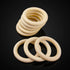 20 Pieces 70mm Wooden Rings, Natural Unfinished Solid Wooden Rings for Craft DIY, Jewelry Making...
