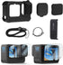 FitStill Black Silicone Sleeve Case for Go Pro Hero 12/Hero 11/Hero 10/Hero 9 Black,Battery Side Cover&Screen Protectors& Lens Caps&Lanyard for Go...