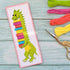 Povitrulya Counted Cross Stitch Kit - DIY Kits for Adults or Kids - Funny Embroidery Bookmark - Easy to Use - Craft Collection - T-Rex Dinosaur...