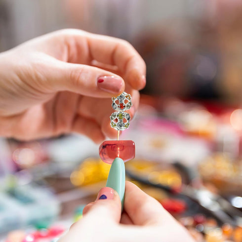 STOBOK 90pcs DIY Garland Bead DIY Beads Handcraft Beads Crystal Beads Spacers Beads Charms Bracelet Making Supplies DIY Jewelry Beads Diamond Bead...