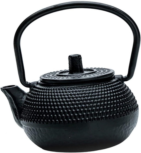Hemoton cast iron teapot tea set retro metal coffee kettle simulation kitchen kettle cast iron tea kettle for stove top furniture iron boiling tea...