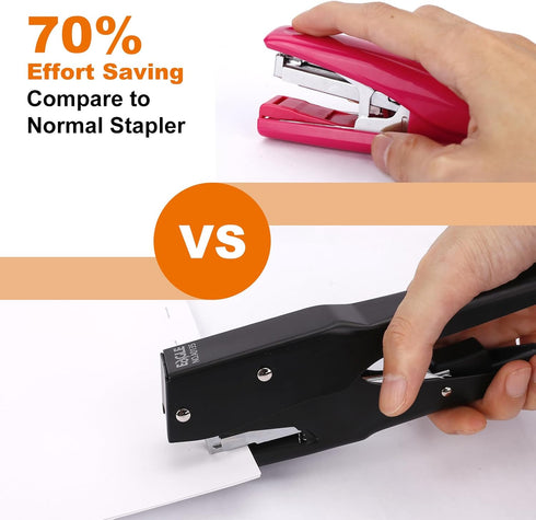 Eagle Handheld Plier Stapler, Effortless Desktop Stapler, All-Metal Construction, 25-Sheet Capacity, Hand Stapler with Quick Load Mechanism, Compa...