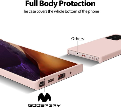 GOOSPERY Liquid Silicone Case for Galaxy Note 20 Ultra (6.9 inches - 2020) Silky-Soft Touch Full Body Protection Shockproof Cover Case with Soft M...
