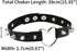 Multicolor Simulated Leather PU Black-tone/Silver-tone Heart Ring Rivet Spiked Necklace Neckband Choker...