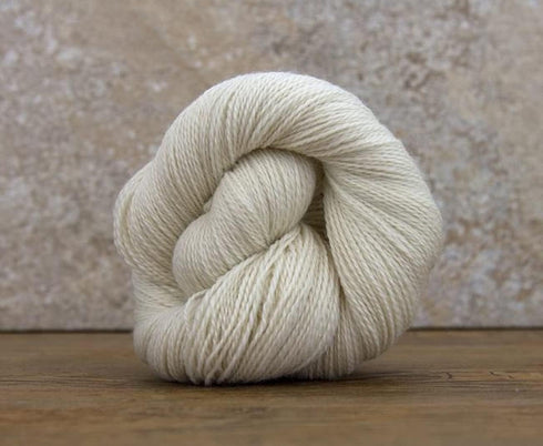 | Undyed White Organic Merino Sock Weight Yarn Hank | 100 Grams, Approx 350 Yards......