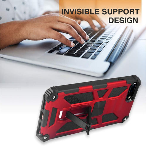 Asuwish Phone Case for iPhone 6plus 6splus 7plus 8plus i 6/6s/7/8 Plus with Tempered Glass Screen Protector Cover and Cell Kickstand iPhone6splus ...