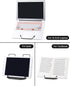 Book Stand for Reading, Adjustable Reading Rest Book Holder, Documents Holder, Sturdy Typing Stand for Recipes Textbooks Tablet Music Books(Black)...