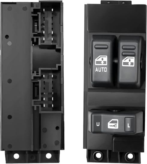 Master Power Window Switch for 1999 2000 2001 2002 Chevy Silverado GMC Sierra 1500, 2500, 2500 HD, 3500 2-Doors Pickup Truck Replace # 15047637#Gr...