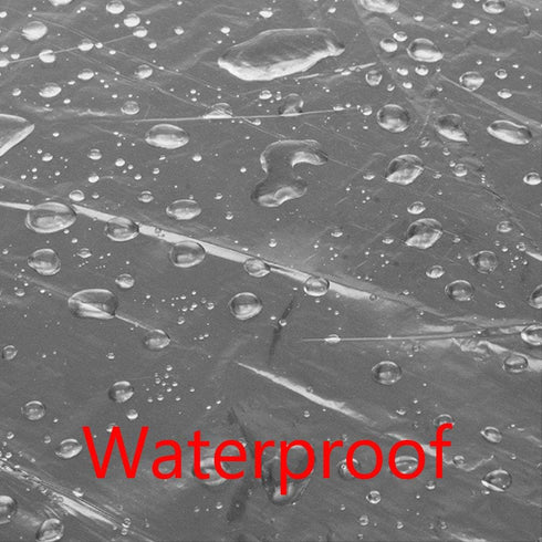 ESUPPORT Elastic Band Clear Plastic Disposable Universal Car Covers Rain Dust Garage Cover Waterproof Temporary 12ft X 22ft...