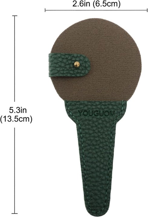 Embroidery Scissors Sheath Protector Craft Scissors Storage Cover Leather Case, 2Pieces Green...
