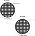 Plastic Flower Pot Hole Mesh Pad?Round Bonsai Pot Bottom Grid Mat Mesh ?for Garden's Drainage Rigid Mesh Hole Screens,Plant Pots Protect Soil Loss...