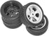 ShareGoo OD 2.55" RC 12mm Hex Plastics Wheel Rims & Rubber Tires Tyre for RC 1/10 On-Road Touring Racing Drift Car...
