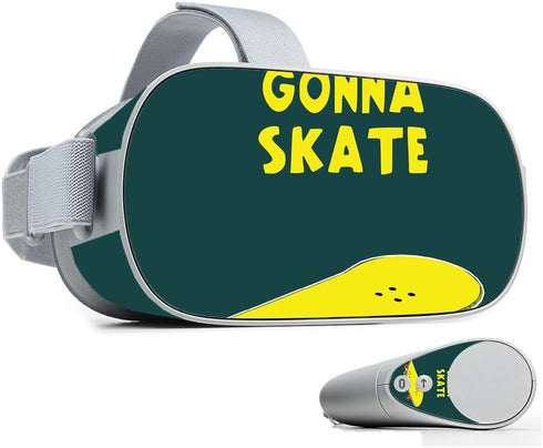 MightySkins Skin Compatible with Oculus Go Mobile VR - Skaters Gonna Skate | Protective, Durable, and Unique Vinyl Decal wrap Cover | Easy to Appl...