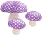 3Pcs Purple Large Mushroom Shaped Paper Lanterns for Forest Jungle Wonderland Themed Birthday Party Decor Hanging 3D Mushroom Ornament Backdrop fo...