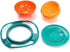 Song Qing Magic Gyro Bowl 360 Degree Rotate Spill-Proof Bowls with Lid Plastic Creative Dishes Practice Feeding Bowls...