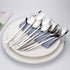 IQCWOOD Sporks Stainless Steel, Salad Forks, 8 Pack 18/10 Stainless Steel Spork, 7.4 Inches Long Handle Dessert Spoons, Ice Cream Spoons Fork Reus...