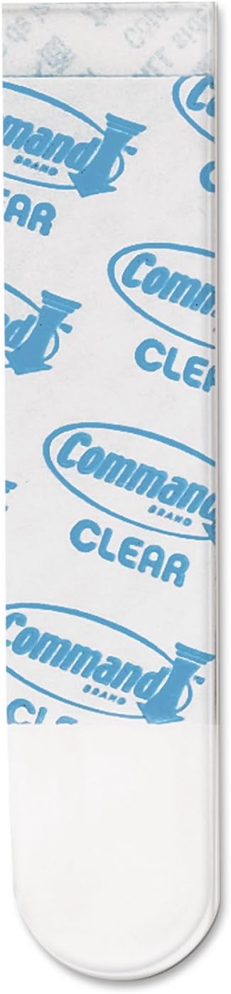 Command 17021CLRES Clear Refill Strips, 5/8 x 1 3/4, 9/Pack...