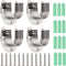 OwnMy 4 Packs Closet Rod End Supports 1-1/2" Diameter, U Shaped Stainless Steel Closet Pole Sockets Flange Rod Holder for Closet Wardrobe Shower C...