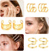 18 Pairs Ear Cuff, Roctee 6 Styles Cartilage Clip On Earrings Set Stainless Steel Ear Clip Fake Cartilage Earring Non Piercing Helix Cartilage Ear...